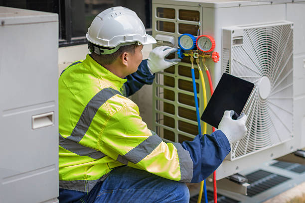 Professional Hvac technician working in Winterville, NC